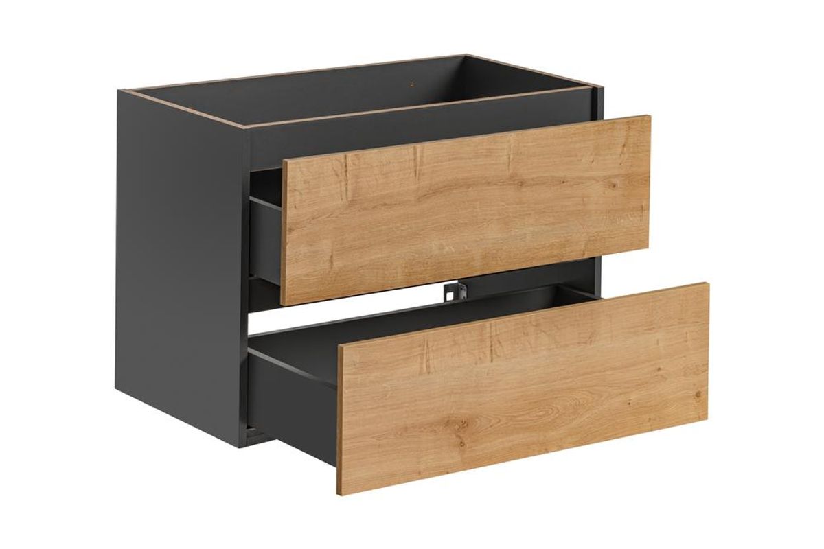 MONAKO GREY OAK 80CM SERVANTSKAP