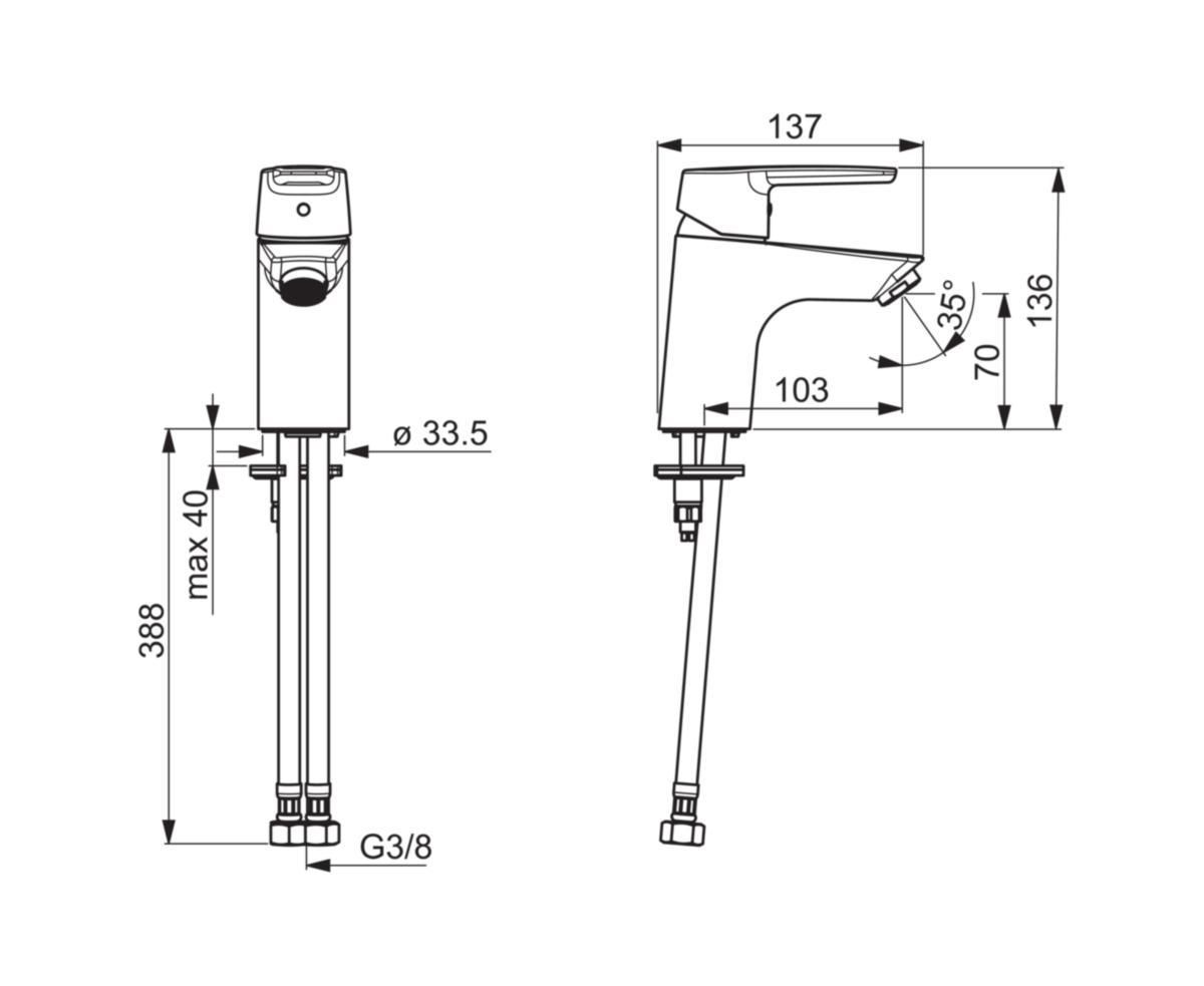 Oras Saga 3910F servantbatteri